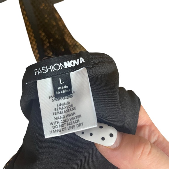 Fashion Nova In the Net Monokini Black - Picture 7 of 9